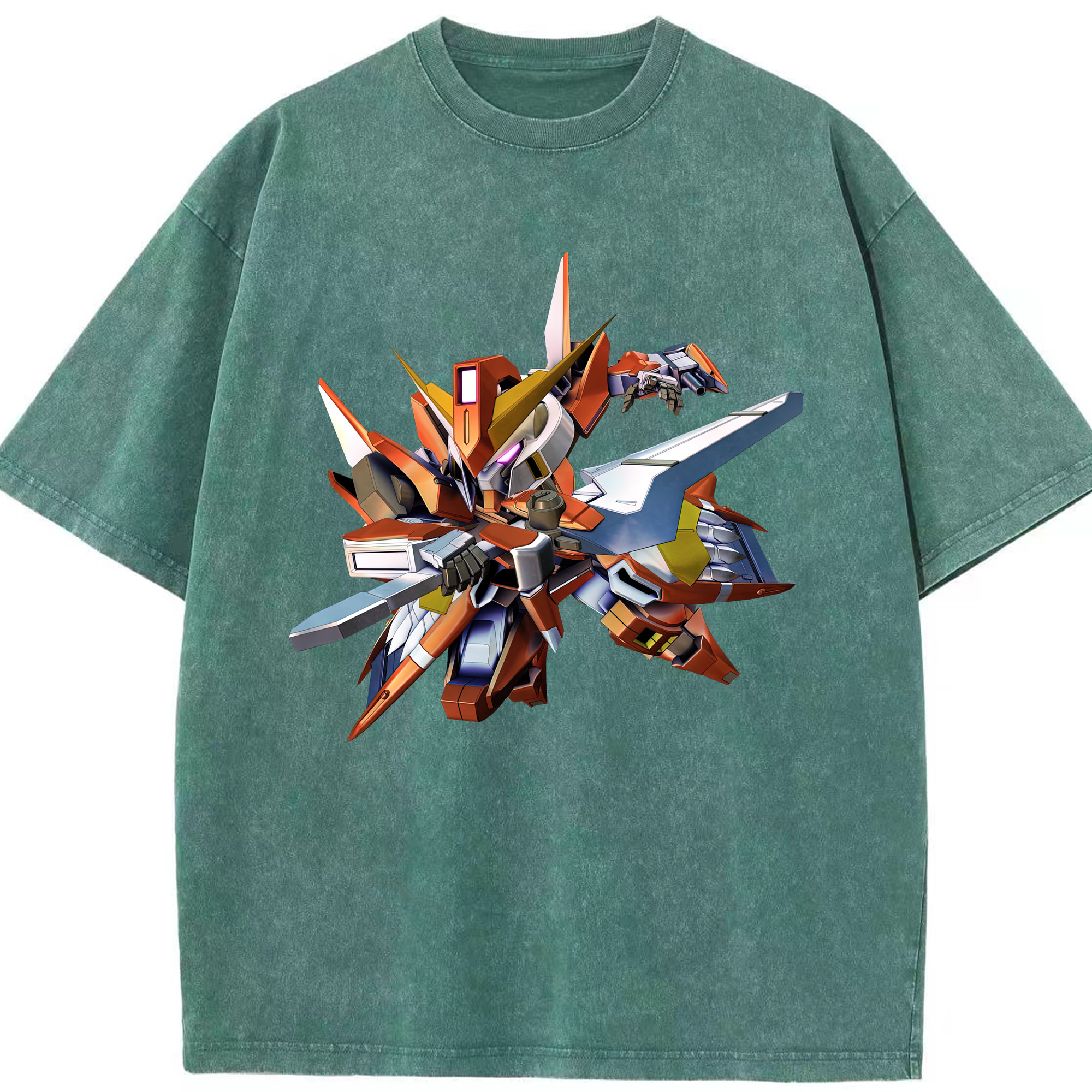 （画像用） 機動戦士ガンダム Mobile Suit Gundam 綿100% ヴィンテージ風 半袖Tシャツ（フロントプリント）